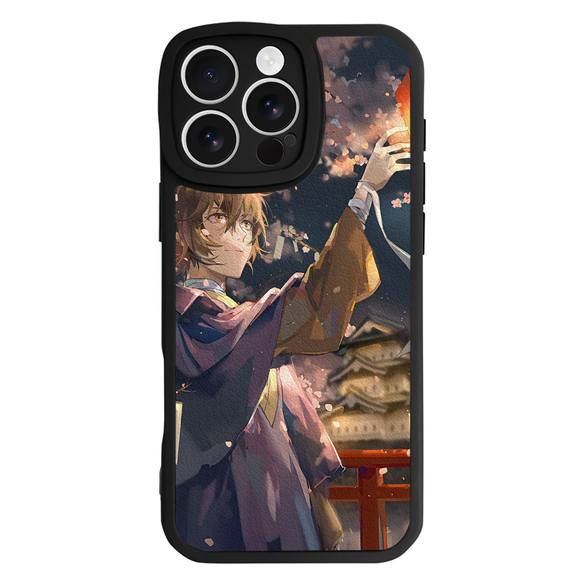 （画像用） 文豪ストレイドッグス Bungo Stray Dogs 【iPhone 16シリーズ対応】シリコンスマホケース（レザー調） 材質：シリコン